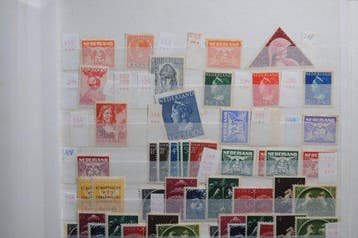 Pays-Bas - Un gros album de timbres bien rempli, avec les, Timbres & Monnaies