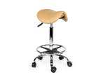 Kapperskruk Beige - Hoge uitvoering met Voetsteun, In hoogte verstelbaar, Nieuw