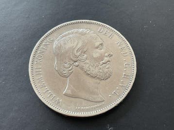 Nederland. Willem III. 2 1/2 Gulden 1873 (Zonder