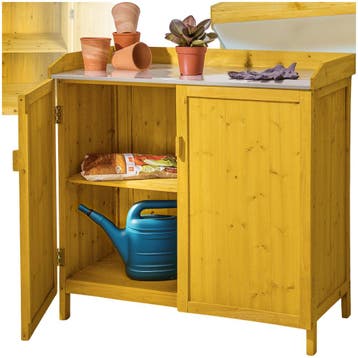 Planten tafel Vita met onderkast - bruin, Verzenden, Nieuw