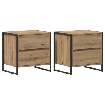 Nachtkastjes Eiken -34% | Retour Deal | Sla je slag!, Verzenden, Zo goed als nieuw, 45 tot 65 cm, Minder dan 55 cm
