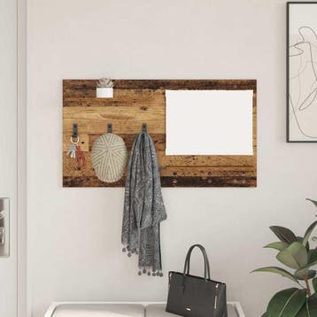 vidaXL Wandgemonteerde kapstok Oudhout 90 x 10 x 50 cm, Verzenden