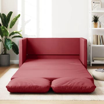 vidaXL Slaapbank vloermodel 2-in-1 112x174x55 cm kunstleer, Verzenden
