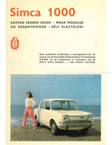 SIMCA 1000, KOSTEN BESPAREN DOOR - WAAR MOGELIJK EN VERANT.., Ophalen of Verzenden