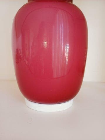 Venini - Vase - Opalino - Opaline, 39 cm - Vase opalin
