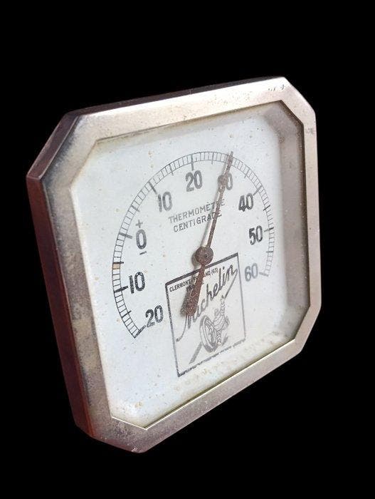 Thermometer - Metaal - Michelin-thermometer, Antiquités & Art, Antiquités | Assiettes décoratives & Carrelages