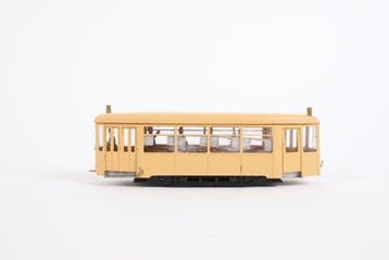 Merk niet bekend H0 - Modeltram (1) - Messing tram bijwagen, Nieuw