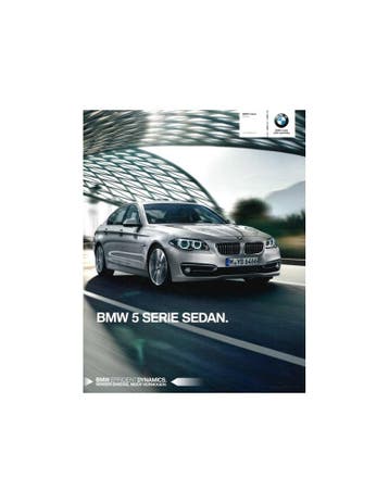 2016 BMW 5 SERIE SEDAN BROCHURE NEDERLANDS