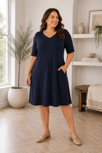 ZHENZI jurk 3/4 mouwM=46-48Maat 46/48 (XL) of groter, Verzenden, Nieuw, Maat 46/48 (XL) of groter, Overige kleuren