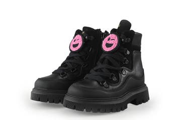 Nubikk Veterboots Meisjes in maat 24 Zwart, Kinderen en Baby's, Verzenden, Jongen of Meisje, Nubikk, Schoenen