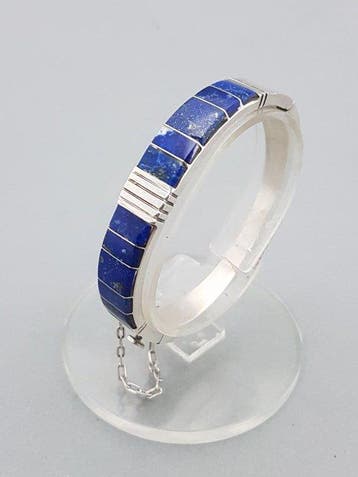 Zilver, Art Deco Lapis Lazuli - Armband