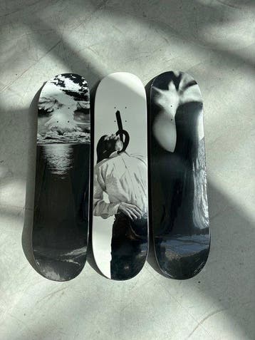 Robert Longo (1953) - Set of Three Supreme Skateboards