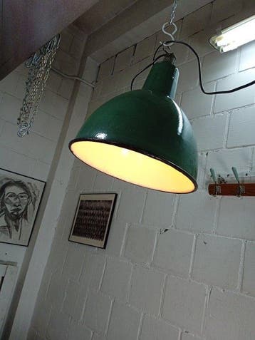 KWE - Plafondlamp - Obg2 - Emaille, Staal