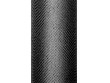 Zwarte Tule Rol 15cm 9m, Hobby en Vrije tijd, Verzenden, Nieuw