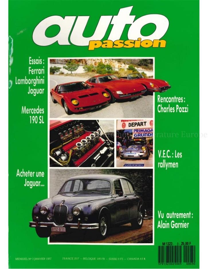1987 AUTO PASSION TIJDSCHRIFT 3 FRANS, Livres, Autos | Brochures & Magazines, Enlèvement ou Envoi