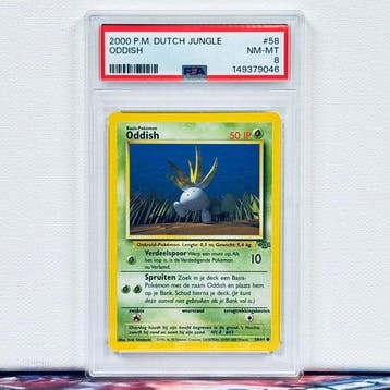 Pokémon Graded card - ODDISH #58 - Pokémon - PSA 8, Nieuw