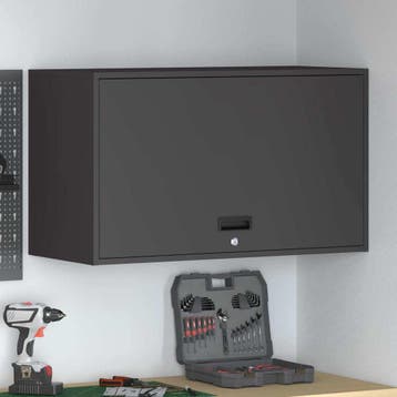 vidaXL Zwart 90 x 40 x 53 cm Poedergecoat staal, Huis en Inrichting, Kasten | Overige, Verzenden, Nieuw