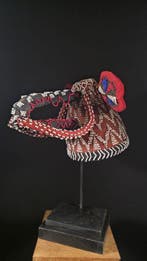 Masque en tissu et perles - Bamileke - Cameroun, Antiquités & Art