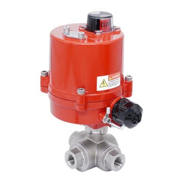 Rp 3/8 Vanne à Bille 3 Voies L-Port en Acier Inoxydable, Verzenden