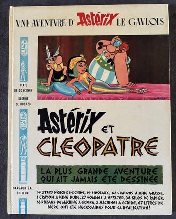 Astérix T6 - Astérix et Cléopatre + signature - C - 1 Album, Livres