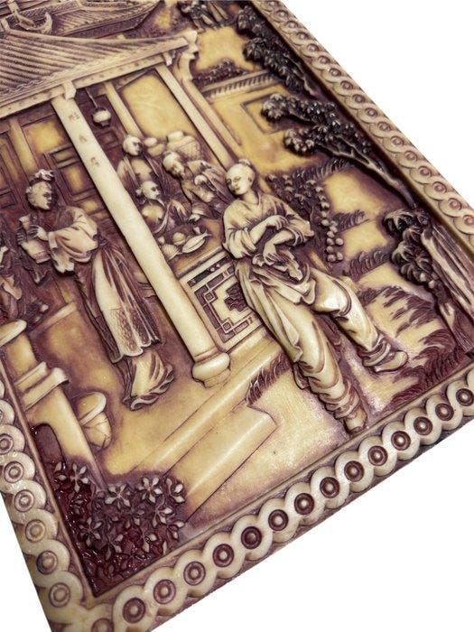 Decoratief ornament - China - Boeddhistische tempel 55 x 30, Antiek en Kunst, Curiosa en Brocante