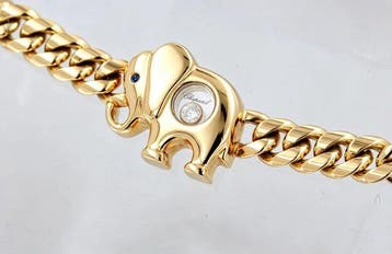 Chopard - Armband - Happy Diamonds Elephant - 18 karaat Geel, Nieuw