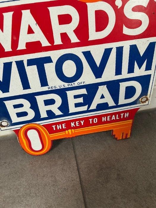 Vintage Ward’s Vitovim Bread reclamebord – Amerikaanse, Antiquités & Art, Antiquités | Assiettes décoratives & Carrelages