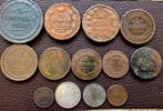 Rusland. Collection of 17 coins & banknotes, incl. silver,, Postzegels en Munten