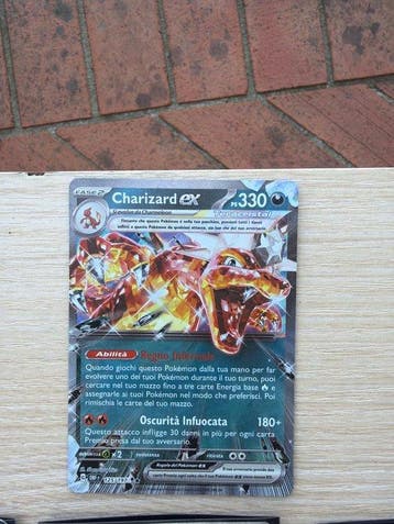 Pokémon - 4 Card - Dracaufeu Illustration complète, Foil,, Hobby & Loisirs créatifs