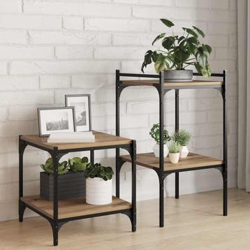vidaXL Boekenplank Bord 3-laags 4 st 40 x 40 x 1,5 cm, Huis en Inrichting, Verzenden, Nieuw