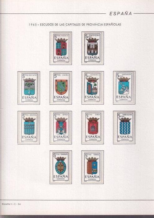Spanje 1965/1995 - Drie albums met volledige collectie van, Timbres & Monnaies, Timbres | Europe | Espagne