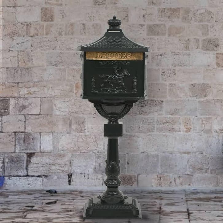 vidaXL Staande brievenbus vintage stijl roestbestendig, Jardin & Terrasse, Boîtes aux lettres, Envoi