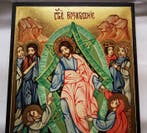 Icoon - Prachtige handgeschilderde icoon, Opstanding van