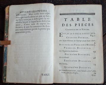 M. de V*** - Recueil de Pièces fugitives en prose et en