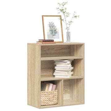 vidaXL Boekenkast 60x30x71,5 cm bewerkt hout sonoma, Verzenden, Nieuw