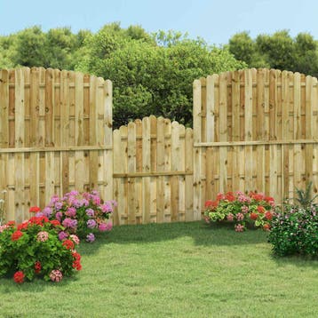 vidaXL Poort 100x125 cm geïmpregneerd grenenhout, Jardin & Terrasse, Verzenden