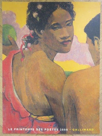 Paul Gauguin - Affiche originale - Le printemps des poètes -, Antiek en Kunst