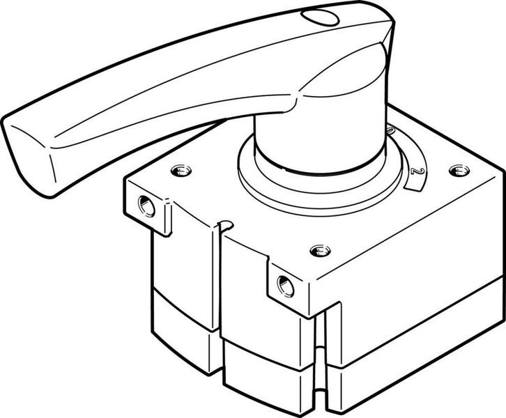 Festo 4/3 Vanne À Levier Pressurisé G1/8 800L/Min - 3488215, Doe-het-zelf en Bouw, Gereedschap | Overige machines, Verzenden