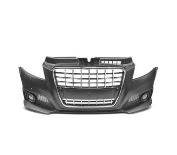 PARE-CHOCS AVANT AUDI A3 8P 08-12 LOOK S LINE CHROME NOIR PD, Verzenden