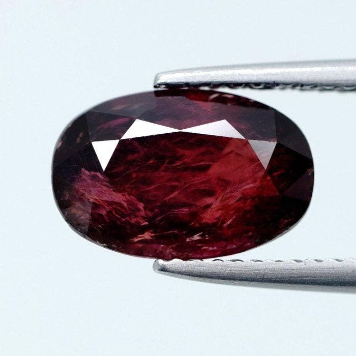 1 pcs Rood Robijn - 3.33 ct - Guild Gem Laboratory -, Bijoux, Sacs & Beauté, Pierres précieuses