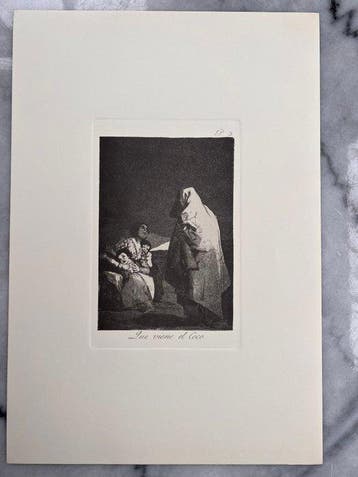 Francisco De Goya (1746-1828) - 2 etching from Los Caprichos