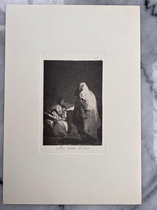 Francisco De Goya (1746-1828) - 2 etching from Los Caprichos, Antiquités & Art, Antiquités | Autres Antiquités