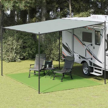 vidaXL Tenttapijt 300x400 cm HDPE lichtgroen, Verzenden, Nieuw