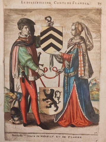 Cornelis Martin (1567-1621) - Baldovino VI di Fiandra e la
