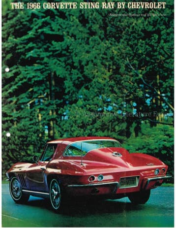 1966 CHEVROLET CORVETTE BROCHURE ENGELS (USA)