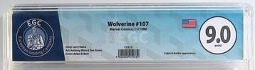 Wolverine #107 - EGC 9.0 - 1 Graded comic - EO - 1996, Nieuw