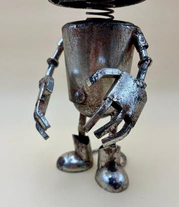 sculptuur, ***Robot*** - 41 cm - Metaal