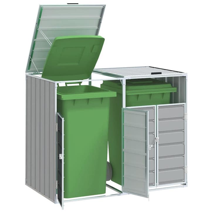 vidaXL Containerberging voor 2 containers 144x81x113 cm, Doe-het-zelf en Bouw, Containers, Verzenden