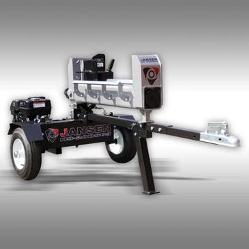 Houtklover Jansen HS-20DS63, 20 t, 6,5 pk, dubbelwerkend, Benzine, Liggend, Nieuw, Ophalen of Verzenden