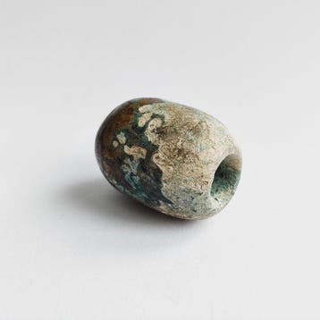 Oud-Chinees turkoois XL Beeld Kralen Talisman - 36 mm